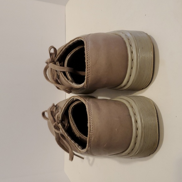 Dr. Martens Dante Leather Sneakers In Taupe Size 7 - Picture 4 of 12